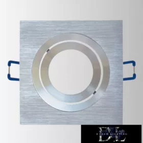   UNIVERSO Recessed spot light fixture 1*MR16 chrome 92x92x29mm/∅80mm