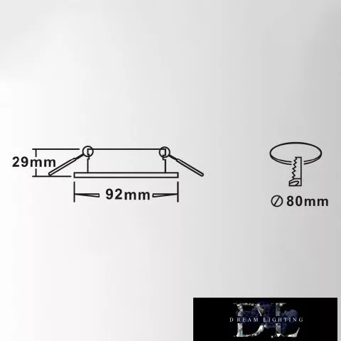UNIVERSO Recessed spot light fixture 1*MR16 chrome 92x92x29mm/∅80mm