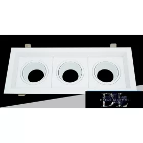 UNIVERSO Recessed spot light fixture 3xGU10 white