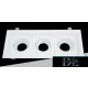 UNIVERSO Recessed spot light fixture 3xGU10 white