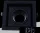 UNIVERSO Recessed spotlight 1xGU10 black 123x123x41mm/100x100mm