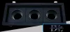 UNIVERSO Recessed spot light fixture 3xGU10 black