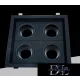 UNIVERSO Recessed spot light fixture 4xGU10 black 