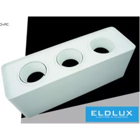   UNIVERSO Wall-mounted spotlight 3xPAR16 without socket IP20 White 298x88x110mm