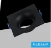 UNIVERSO Recessed spot light 1xGU10 IP20 Black 83x83x45mm cutout:D75mm 5 years