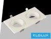 UNIVERSO Recessed spot lamp 1xGU10 IP20 White 175x88x31mm cutout: 160x75mm 5 years