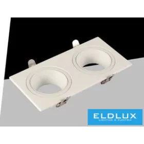   UNIVERSO Recessed spot lamp 1xGU10 IP20 White 175x88x31mm cutout: 160x75mm 5 years