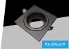 UNIVERSO recessed spotlight 1xGU10 IP20 88x88x31mm cutout: 75X75mm black 5 years