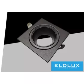   UNIVERSO recessed spotlight 1xGU10 IP20 88x88x31mm cutout: 75X75mm black 5 years