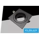 UNIVERSO recessed spotlight 1xGU10 IP20 88x88x31mm cutout: 75X75mm black 5 years