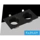 UNIVERSO Recessed spot lamp 1xGU10 IP20 Black 175x88x31mm cutout:160x75mm 5 years