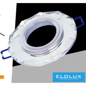   UNIVERSO Recessed luminaire 1xPAR16 without socket IP20 Chrome D91x25mm Cutout: D60mm