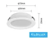UNIVERSO mini spot light fixture 3w 3000K 240lm 120° IP20 ∅70×19mm white