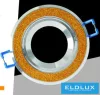 UNIVERSO Recessed luminaire 1xPAR16 without socket IP20 Chrome/Gold D86x26mm Cut-out: D72mm