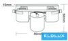 UNIVERSO Single-phase rail system E27 socket Max. 60w IP20 Black
