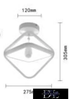 UNIVERSO Ceiling lamp 25w 2000lm 3000k IP20 white D275x305mm