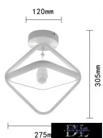 UNIVERSO Ceiling lamp 25w 2000lm 6500k IP20 white D275x305mm