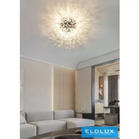   UNIVERSO Crystal ceiling light 10xG9 Max60W IP20 chrome D550mm