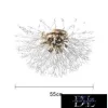 UNIVERSO Crystal ceiling light 10xG9 Max60W IP20 gold ∅550mm