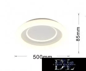 UNIVERSO ceiling lamp 40w 3200lm CCT ∅500x85mm white