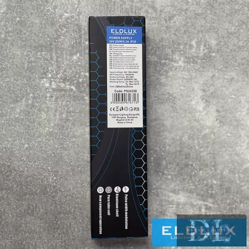 ELDLUX Transformer DC:24V Max.200w/8.33A IP20 208*63*29mm
