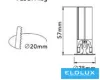 UNIVERSO Mini spotlight 3w 145lm 3000k D25×57mm cutout:D20mm white