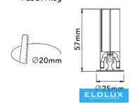 UNIVERSO Mini spotlight 3w 145lm 3000k D25×57mm cutout:D20mm white