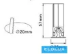 UNIVERSO Mini spotlight 3w 145lm 6500k IP20 Black D25x57mm cutout:D20mm
