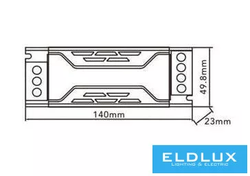 UNIVERSO Dimmelhető fémházas tápegység DC:24V 100w 4.16A IP20 140x50x23mm 3év