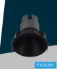 UNIVERSO Recessed spot lamp for TSD series, interchangeable frame IP20 Black