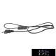 EMOS FLEXO PVC 2×0.75mm2 black 3m + switch