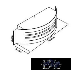 UNIVERSO Outdoor wall lamp 1xE27 max.14w IP44 chrome/white 315x90x100mm 5 years