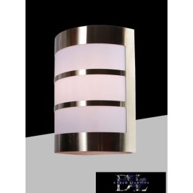   UNIVERSO Outdoor wall lamp 1xE27 max.11w IP44 chrome/white 165x90x210mm 5 years