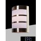 UNIVERSO Outdoor wall lamp 1xE27 max.11w IP44 chrome/white 165x90x210mm 5 years