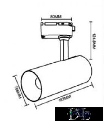 UNIVERSO Single-phase track lamp 30w 2700lm CCT switch Ra≥90 24° IP20 white 