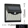 UNIVERSO Solar lamp-PIR 3.7V-1200mAH 5.5V-0.55W 120lm IP65 black