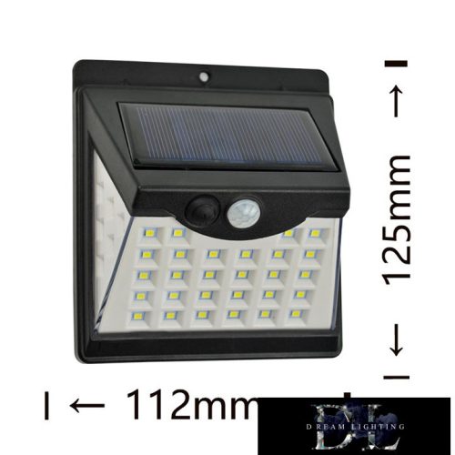 UNIVERSO Solar lamp-PIR 3.7V-1200mAH 5.5V-0.55W 120lm IP65 black