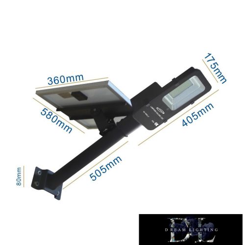 UNIVERSO Solar spotlight 3.2V-30AH 2000lm 6500k-7000k IP65 black 910x580x175mm