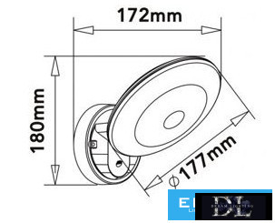 UNIVERSO Outdoor wall lamp with motion sensor 10w 1100lm CCT ON/OFF. IP54 white 180x177x172mm 3 years