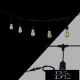 UNIVERSO Party string lights 2x0.75㎟ 11M 10xE27 Max extension: 80m/600w IP44 Black