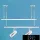 UNIVERSO Adjustable fastener for single-phase rail 500-1000 mm white