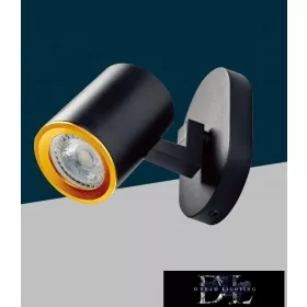   UNIVERSO Spot light fixture 1xGU10 Max.35w IP20 125x70x110mm Black/Gold