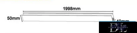 UNIVERSO Magnetic rail recessed DC:48V 1998x50x40mm Black