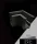 UNIVERSO Magnetic rail corner joint 65x65x50mm Black