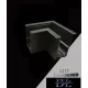 UNIVERSO Magnetic rail corner joint 65x65x50mm Black