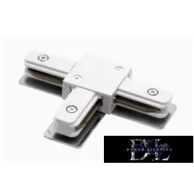 ELDLUX T-shaped connector for single-phase rail, white
