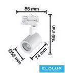 UNIVERSO Three-phase rail spotlight 1xGU10 Max.35w IP20 White 5 years
