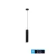 UNIVERSO Pendant light 1xGU10 Max.35w IP20 Black/Gold D55x300x2000mm