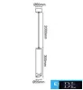 UNIVERSO Pendant light 1xGU10 Max.35w IP20 Black/Gold D55x300x2000mm