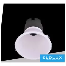   UNIVERSO Recessed spotlight 5w 463lm 3000k RA90 24° IP20 White D83x81.5mm cutout:75mm